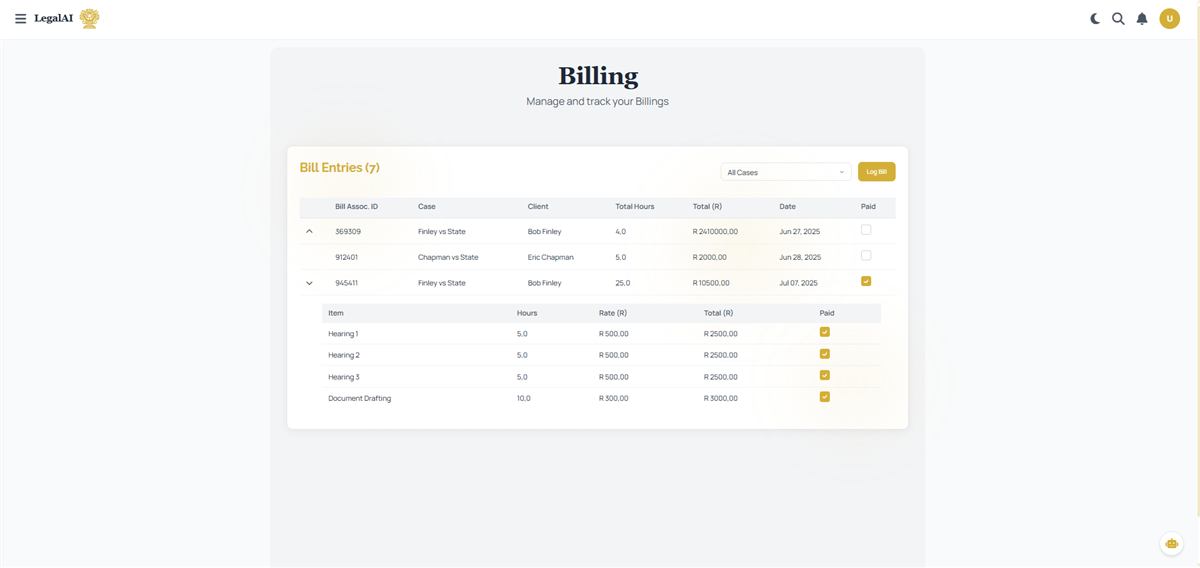 Billing